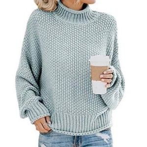 H&M Chunky Knit Turtleneck Sweater